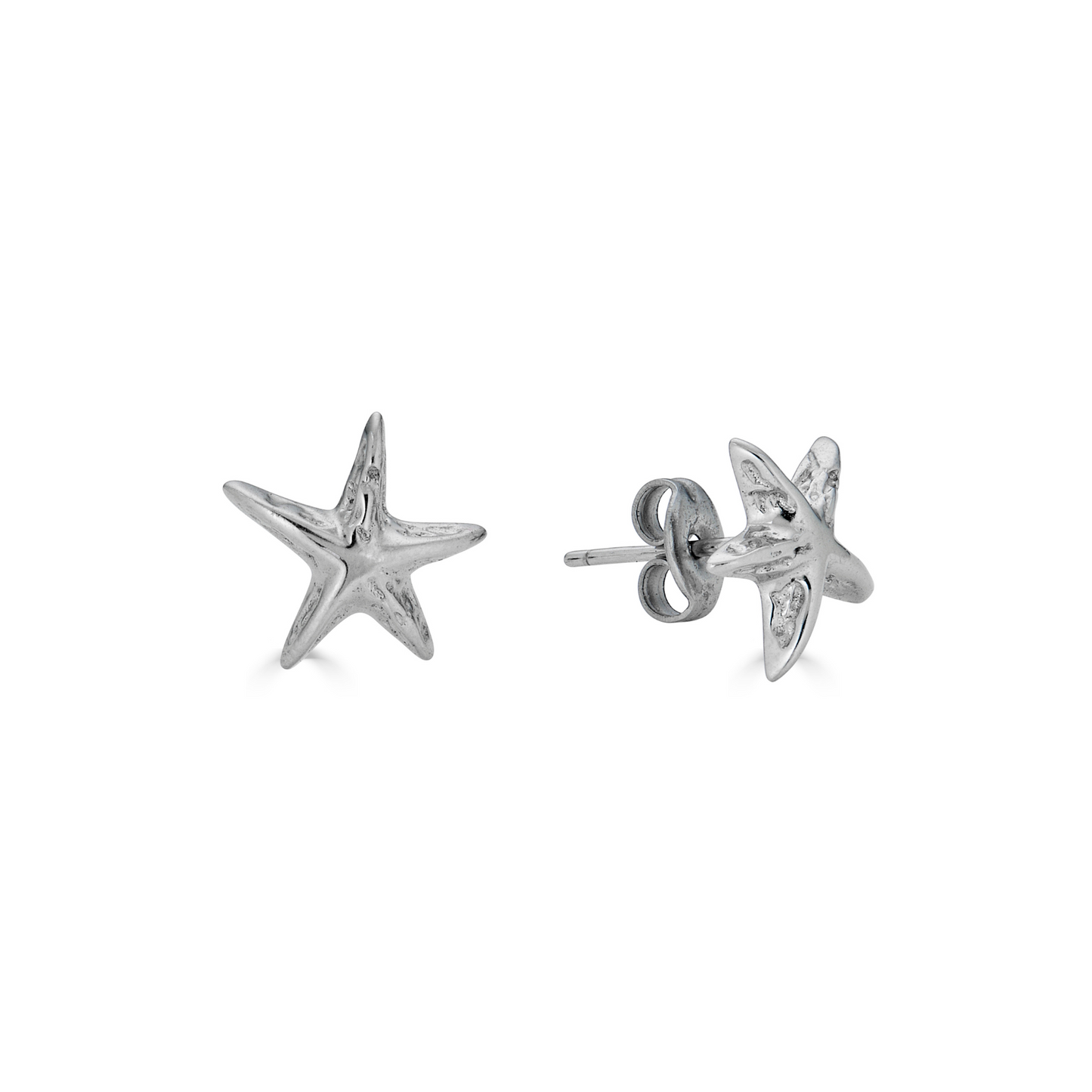 Star Studs in Silver