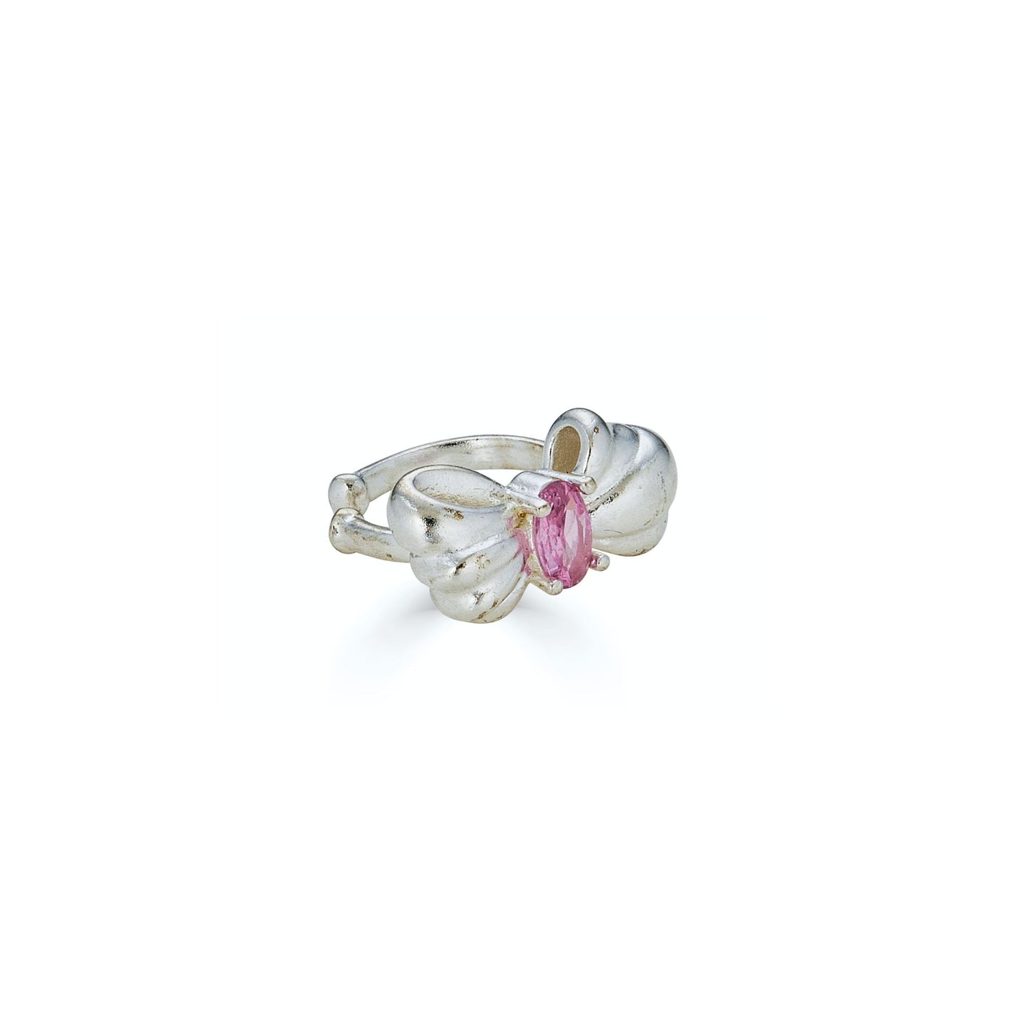 Bow Ear Cuff in Silver