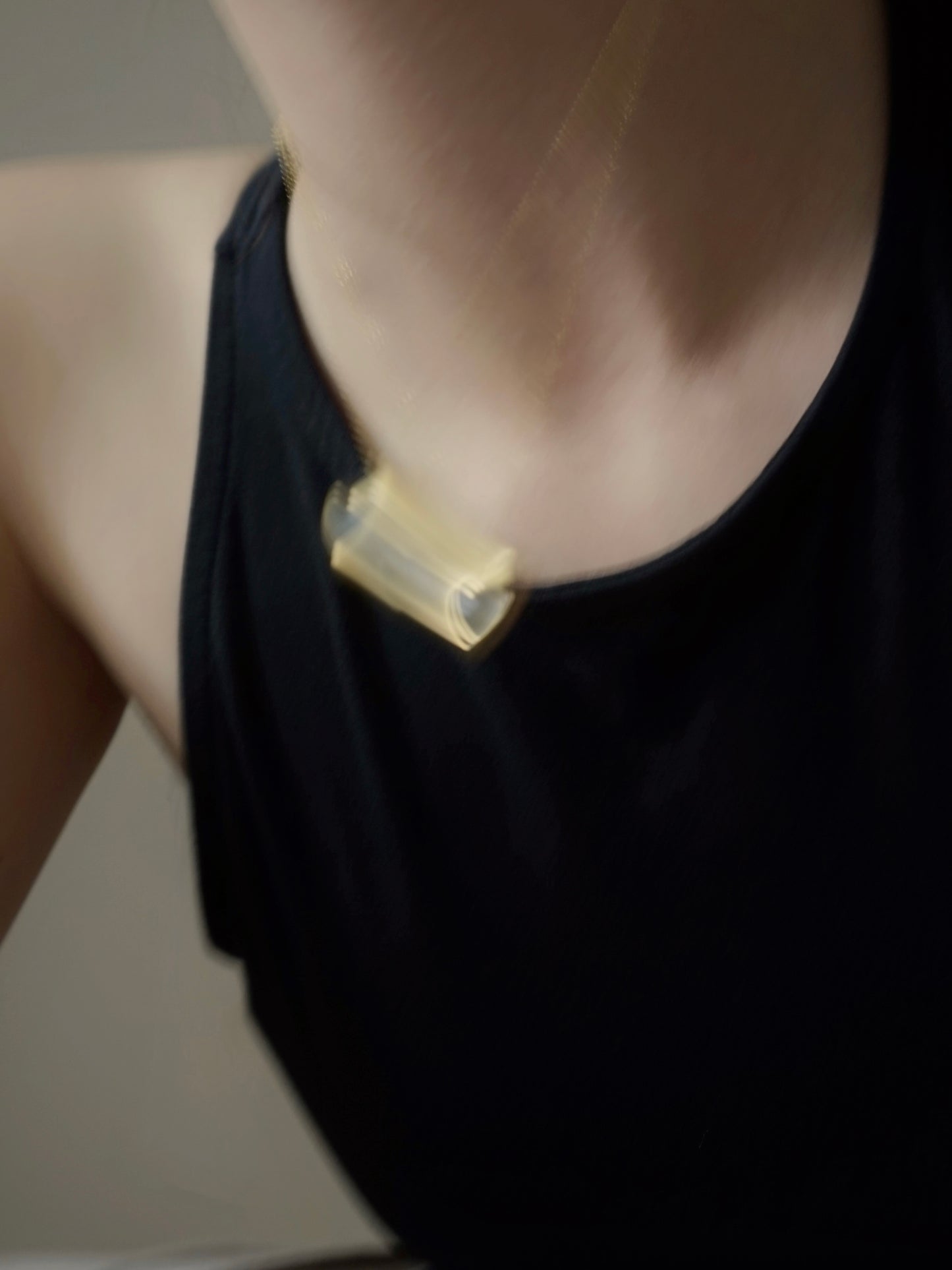 Molten Heart Necklace in Gold