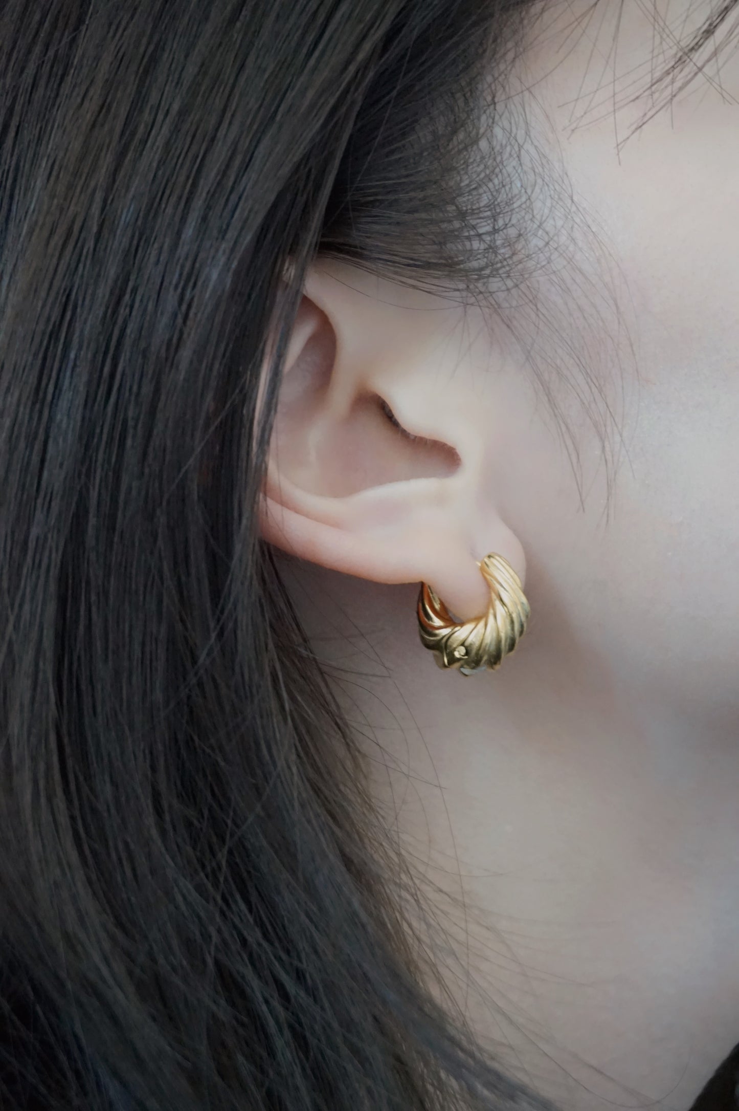Mini Croissant Earrings