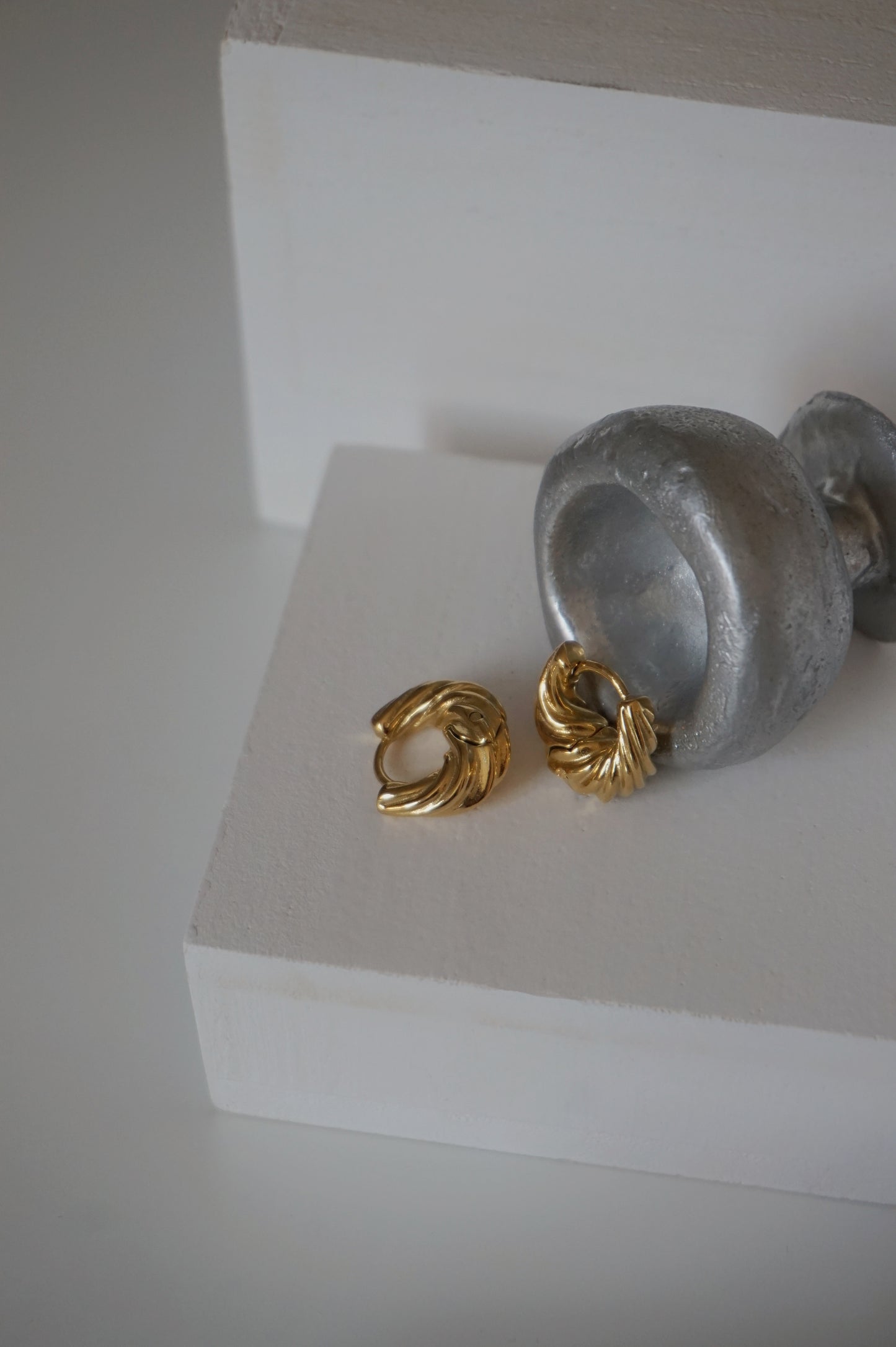 Mini Croissant Earrings
