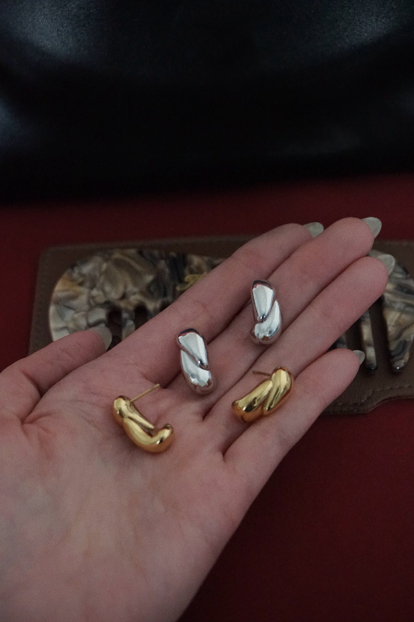 Raindrop Earrings in Silver