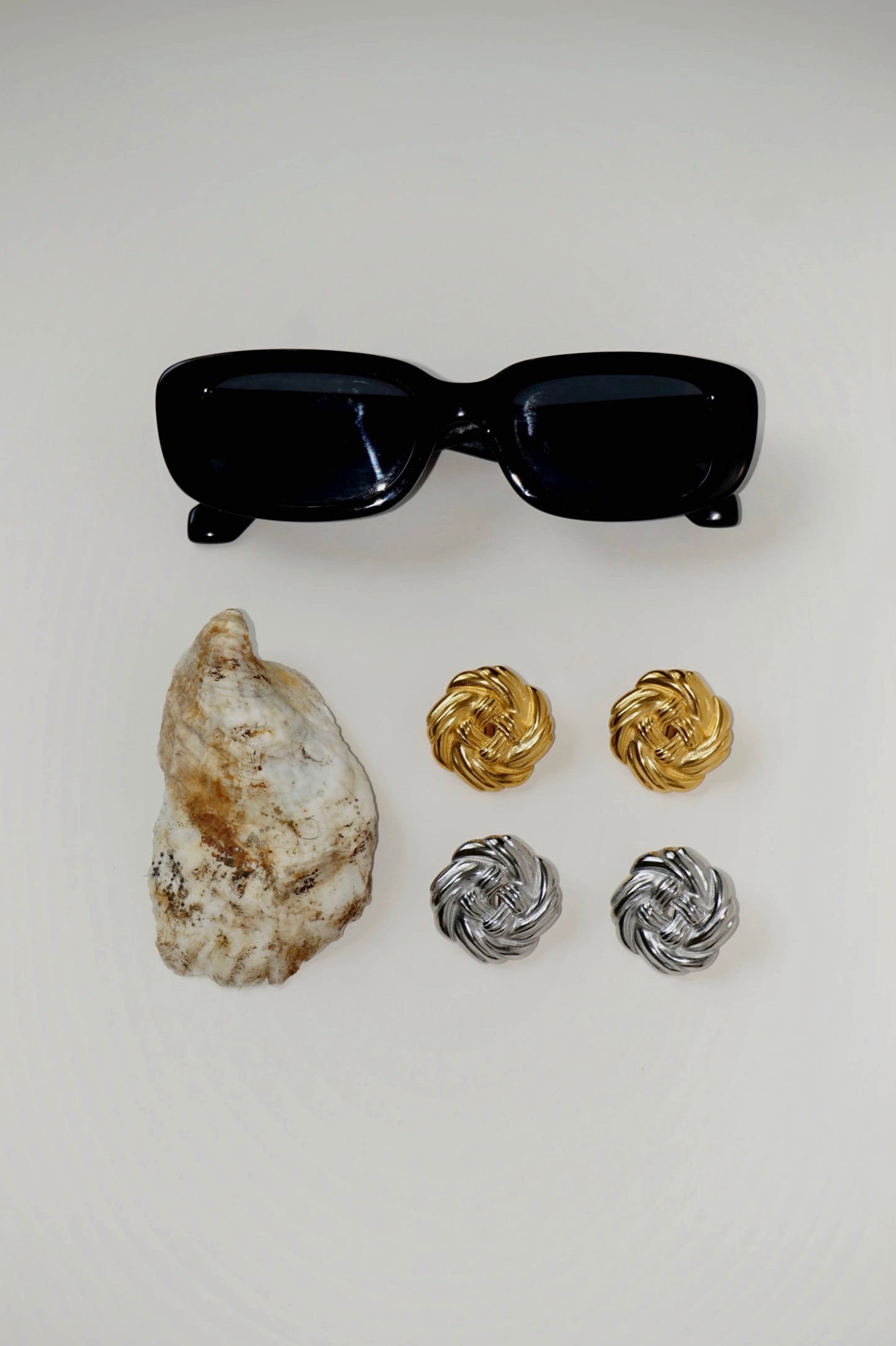 Knot Earrings in Silver