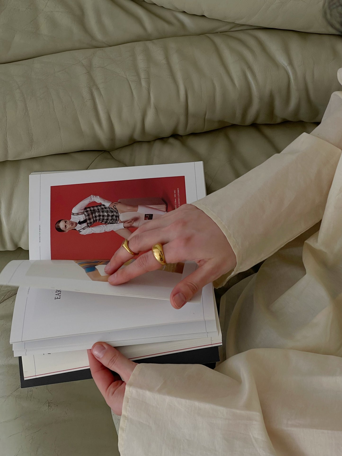 Gold dome ring, gold chunky ring from Third Tone