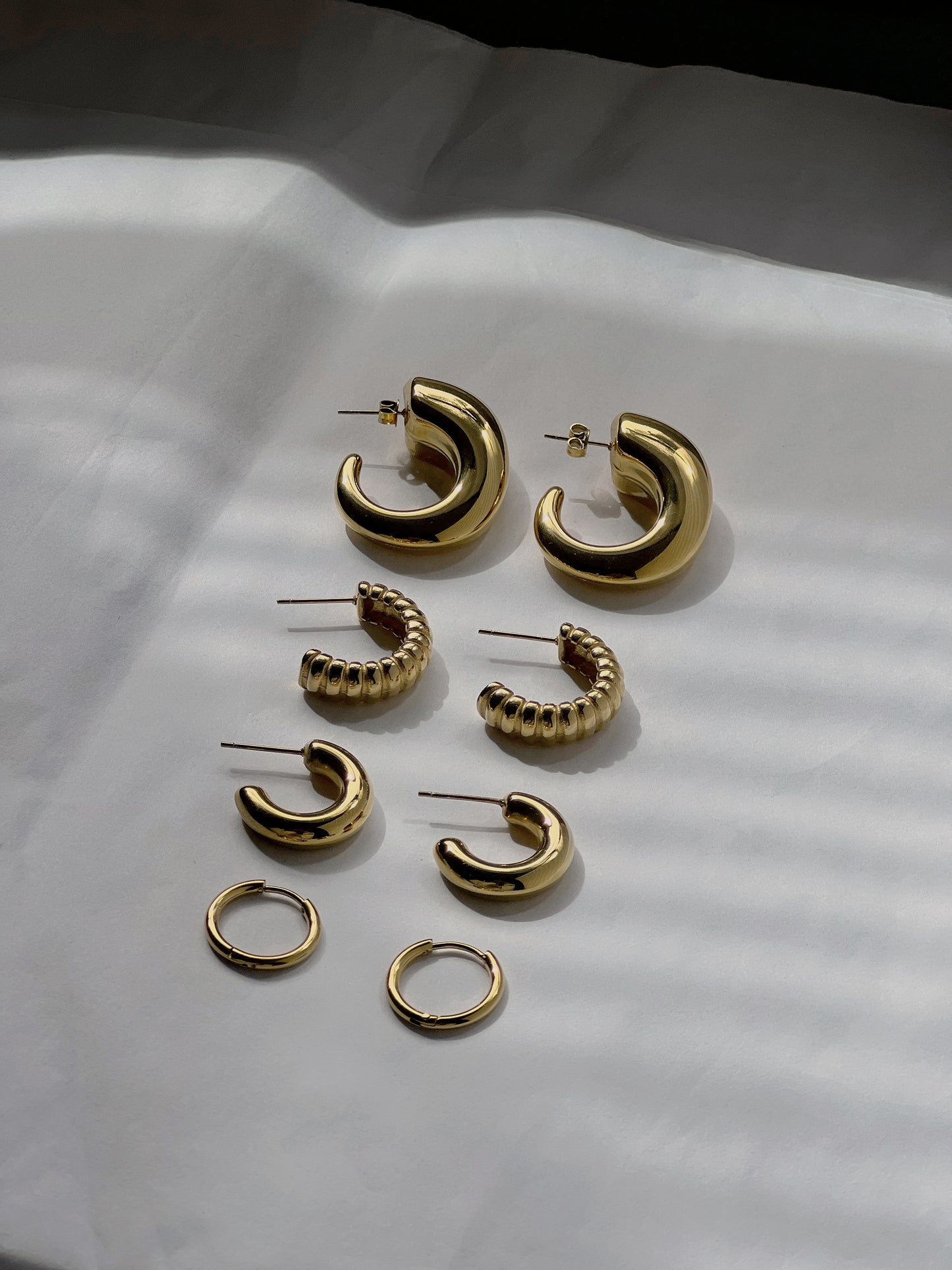 Cece Hoops in Gold