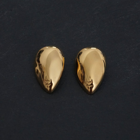 Mega Teardrop Earrings in Gold