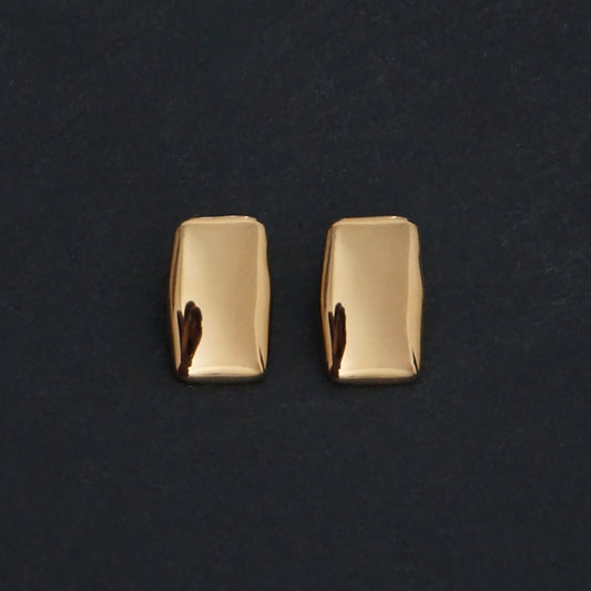 Polished Earrings in Gold