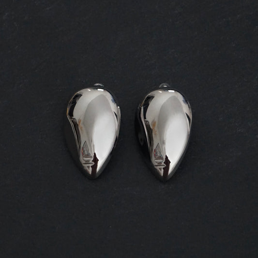 Mega Teardrop Earrings in Silver