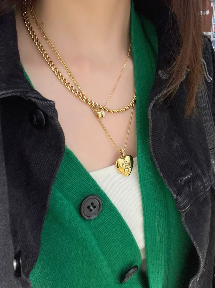 cherry heart necklace from Third Tone Jewelry