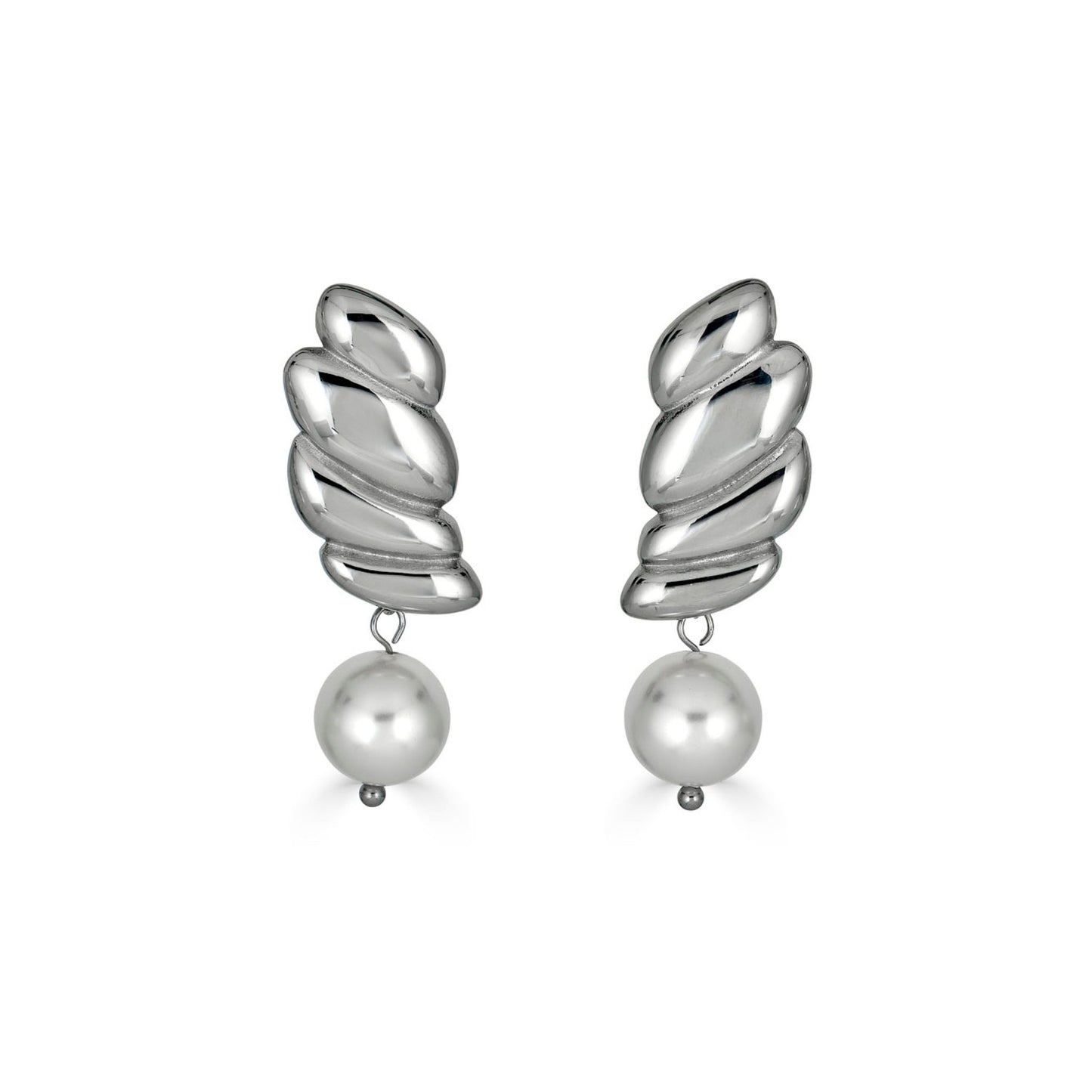 Wing Earrings in Silver