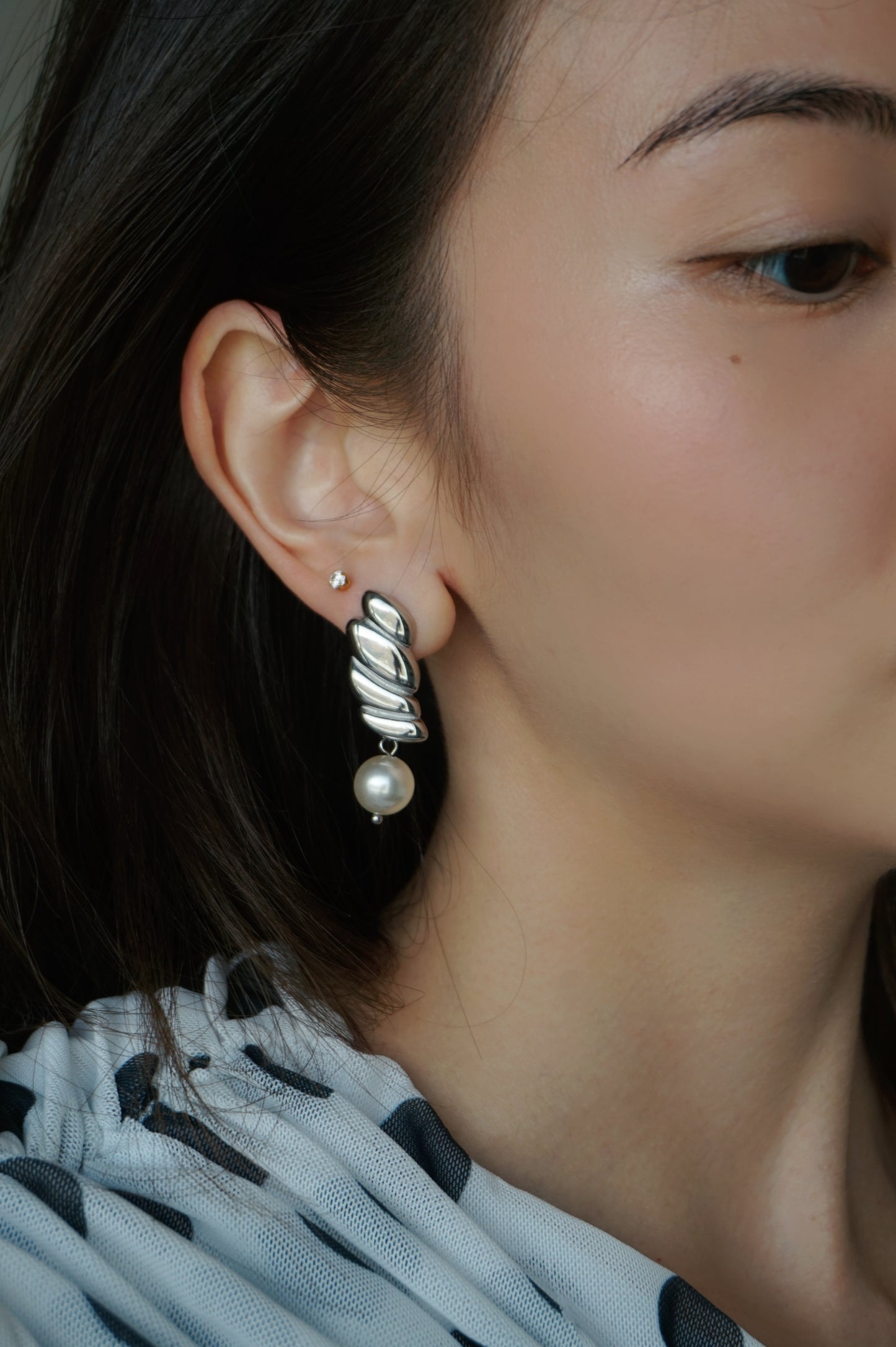 Wing Earrings in Silver