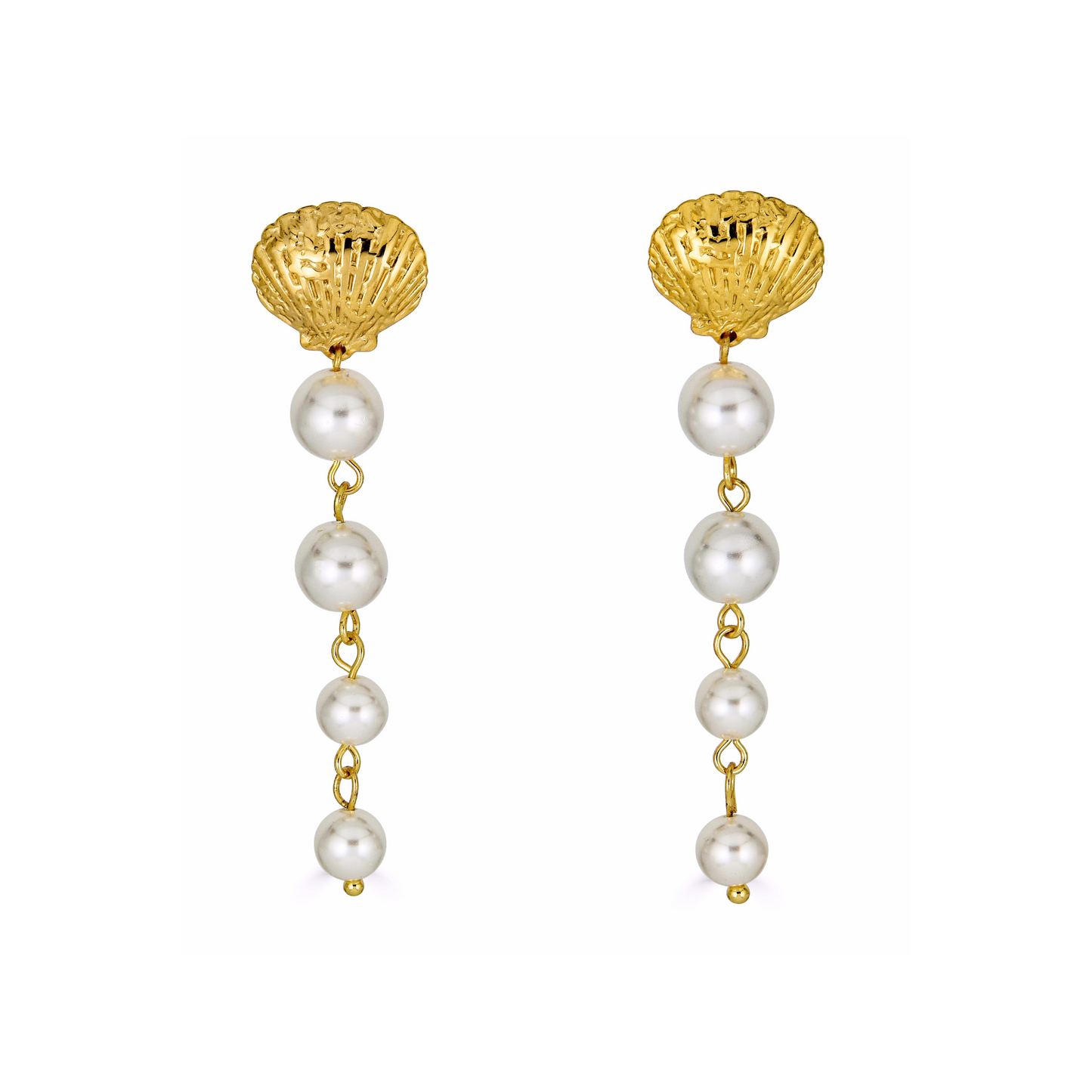 Shell Pearl Earrings