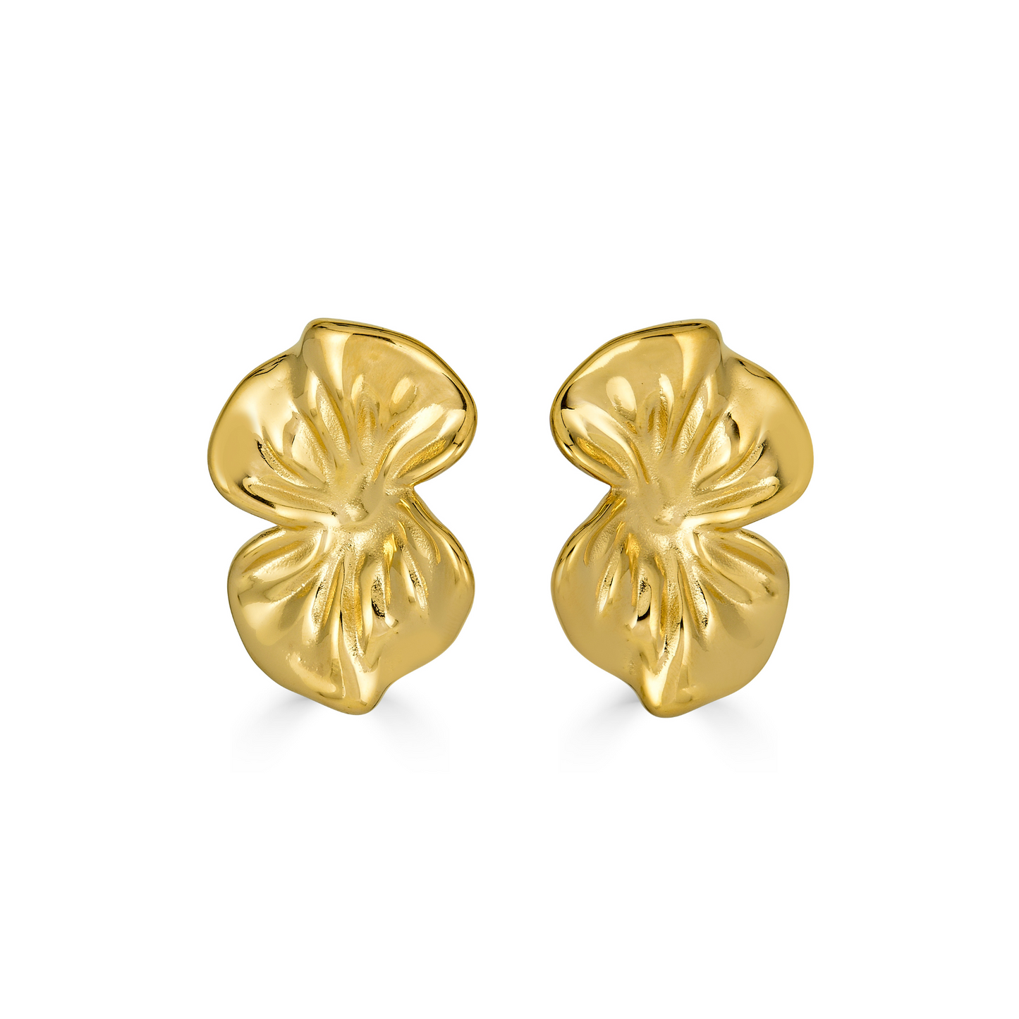 Orchid Earrings in Gold