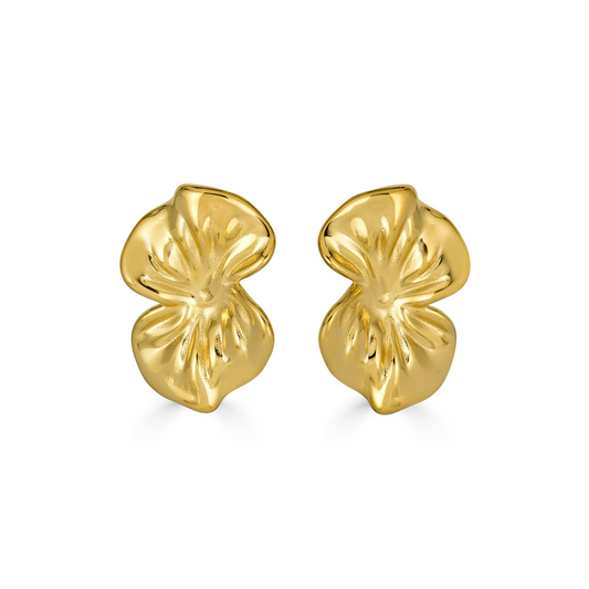 Orchid Earrings in Gold