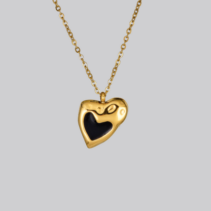 Molten Heart Necklace in Gold