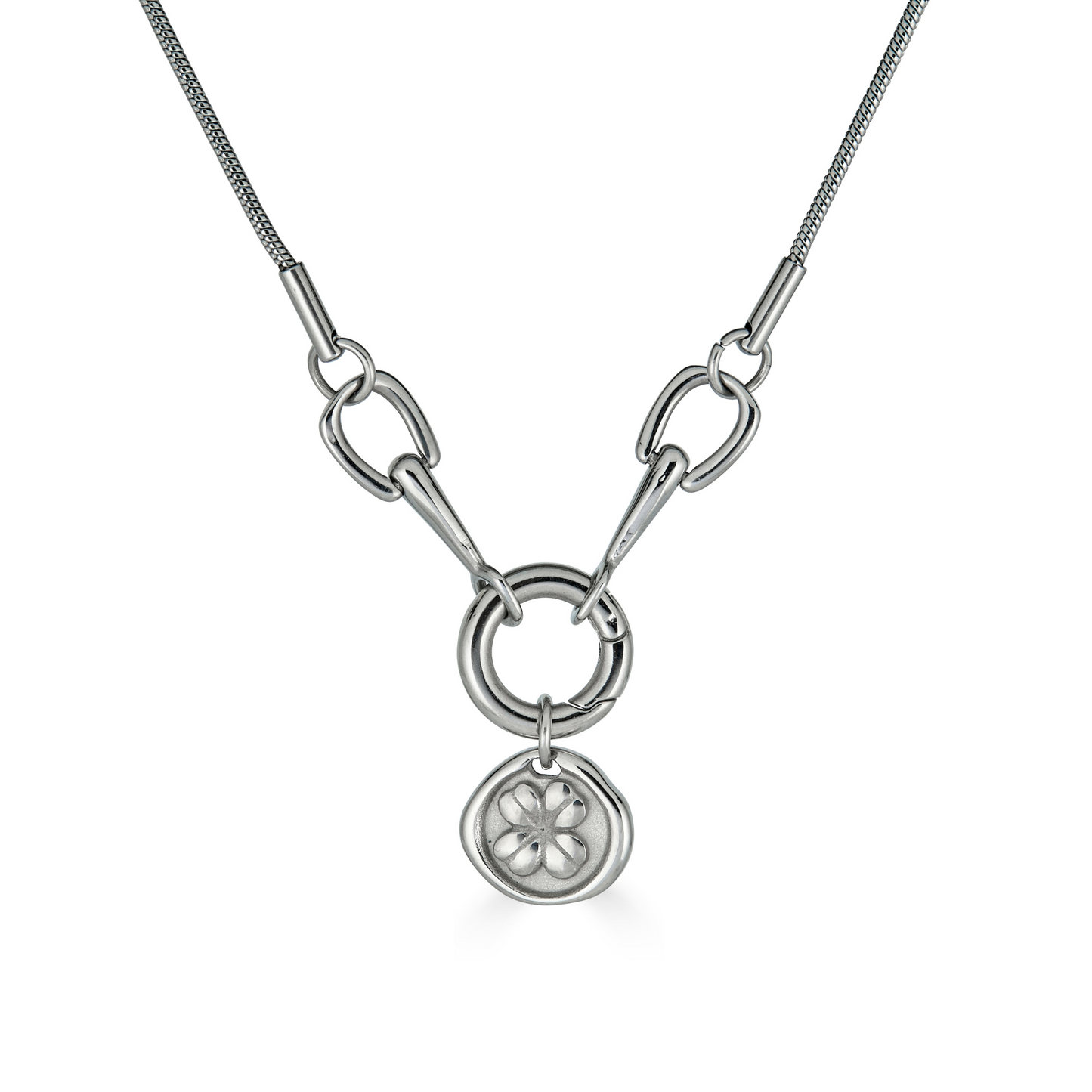 Lucky Charm Necklace in Silver