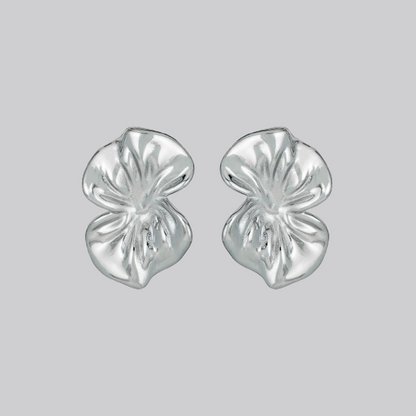 Orchid Earrings in Silver