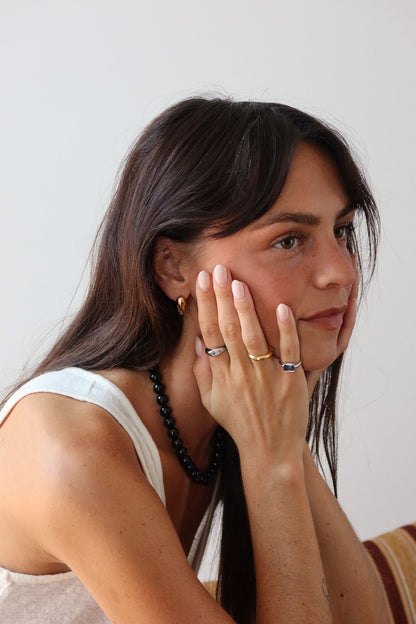 Something Blue Ring in Sterling Silver