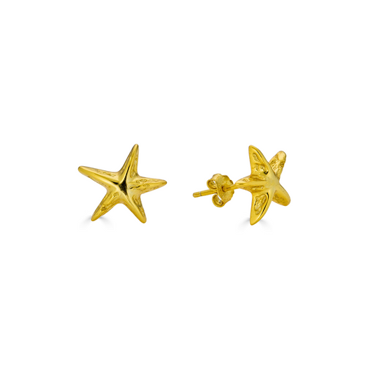 Star Studs in Gold