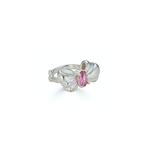Bow Ear Cuff in Silver