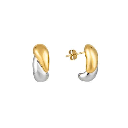 Raindrop Earrings in Mixed Metals