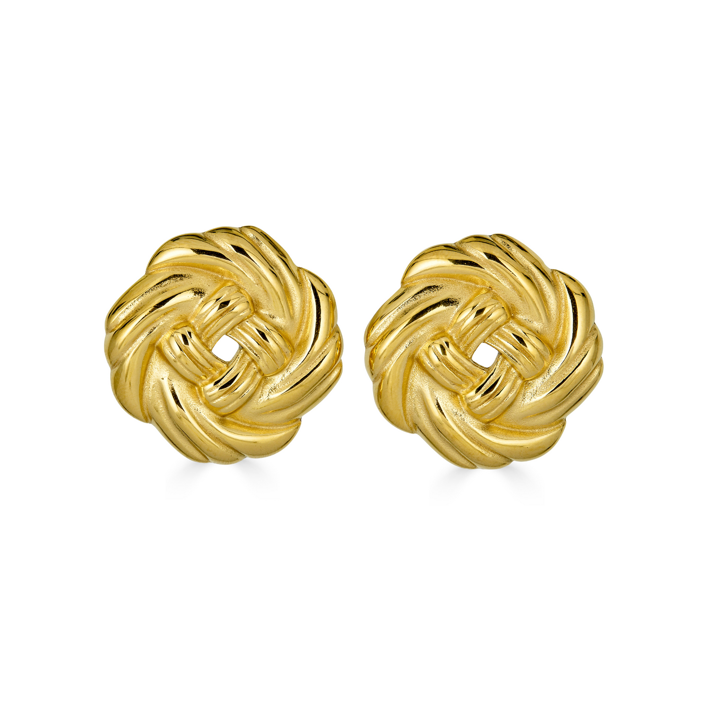 Knot Earrings in Gold