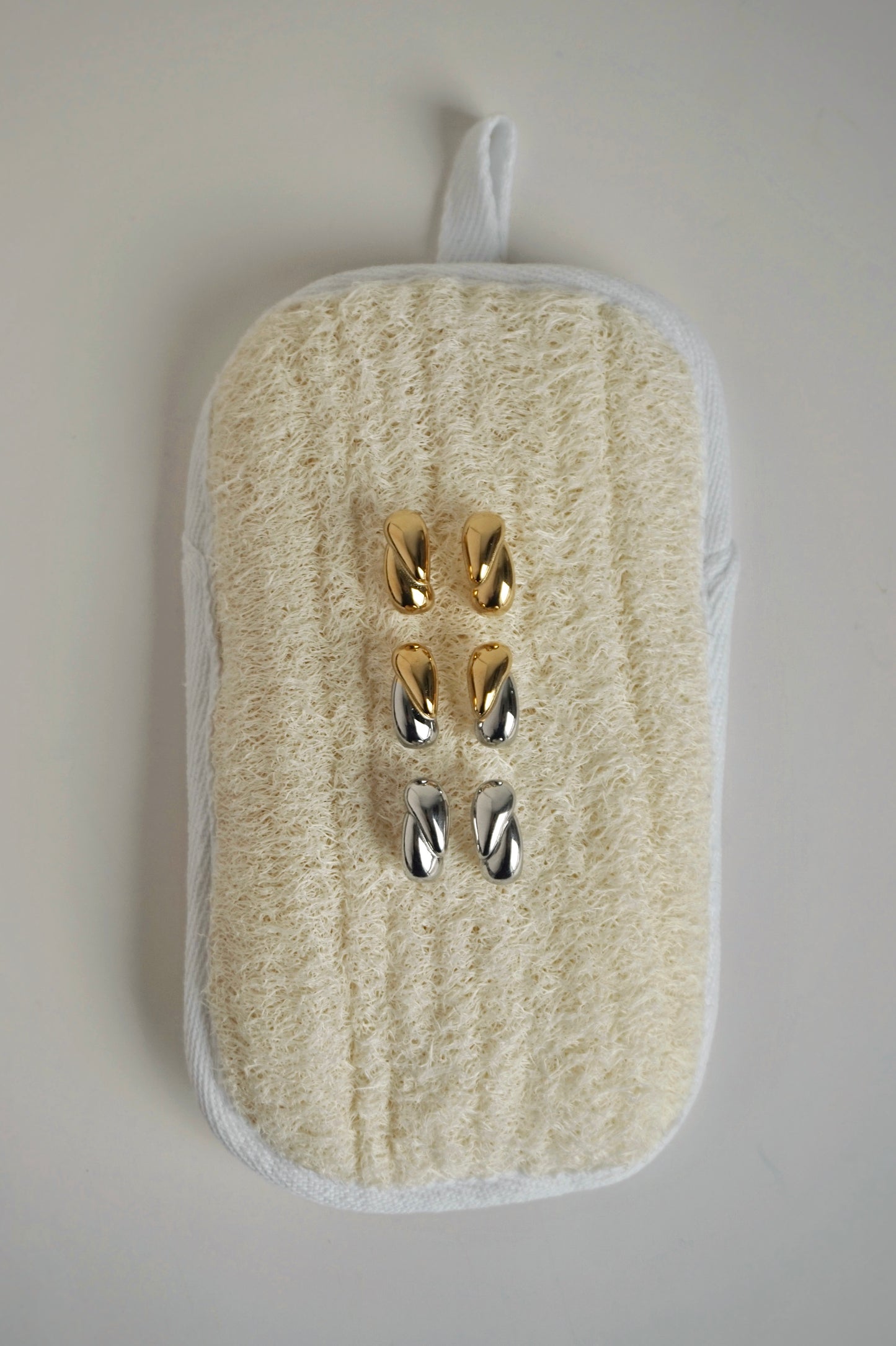 Raindrop Earrings in Mixed Metals