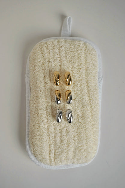 Raindrop Earrings in Mixed Metals