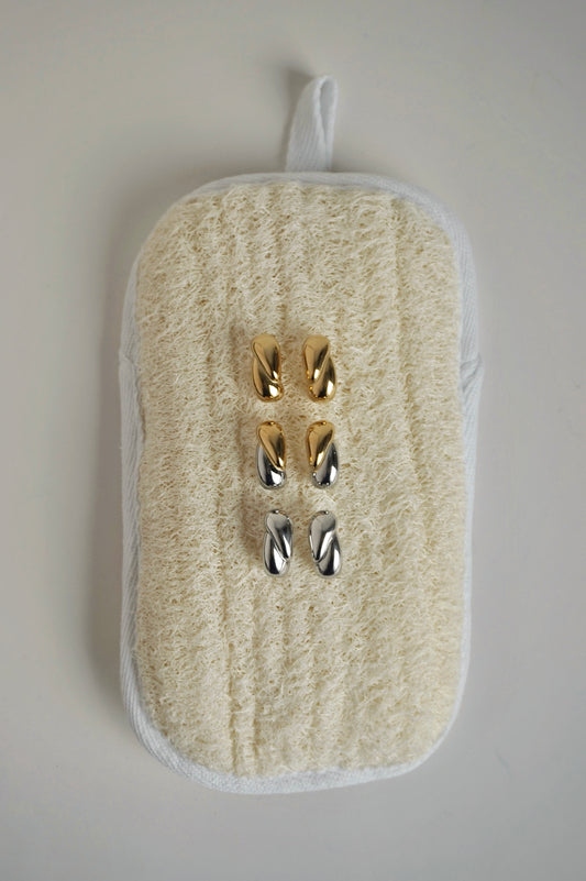 Raindrop Earrings in Mixed Metals