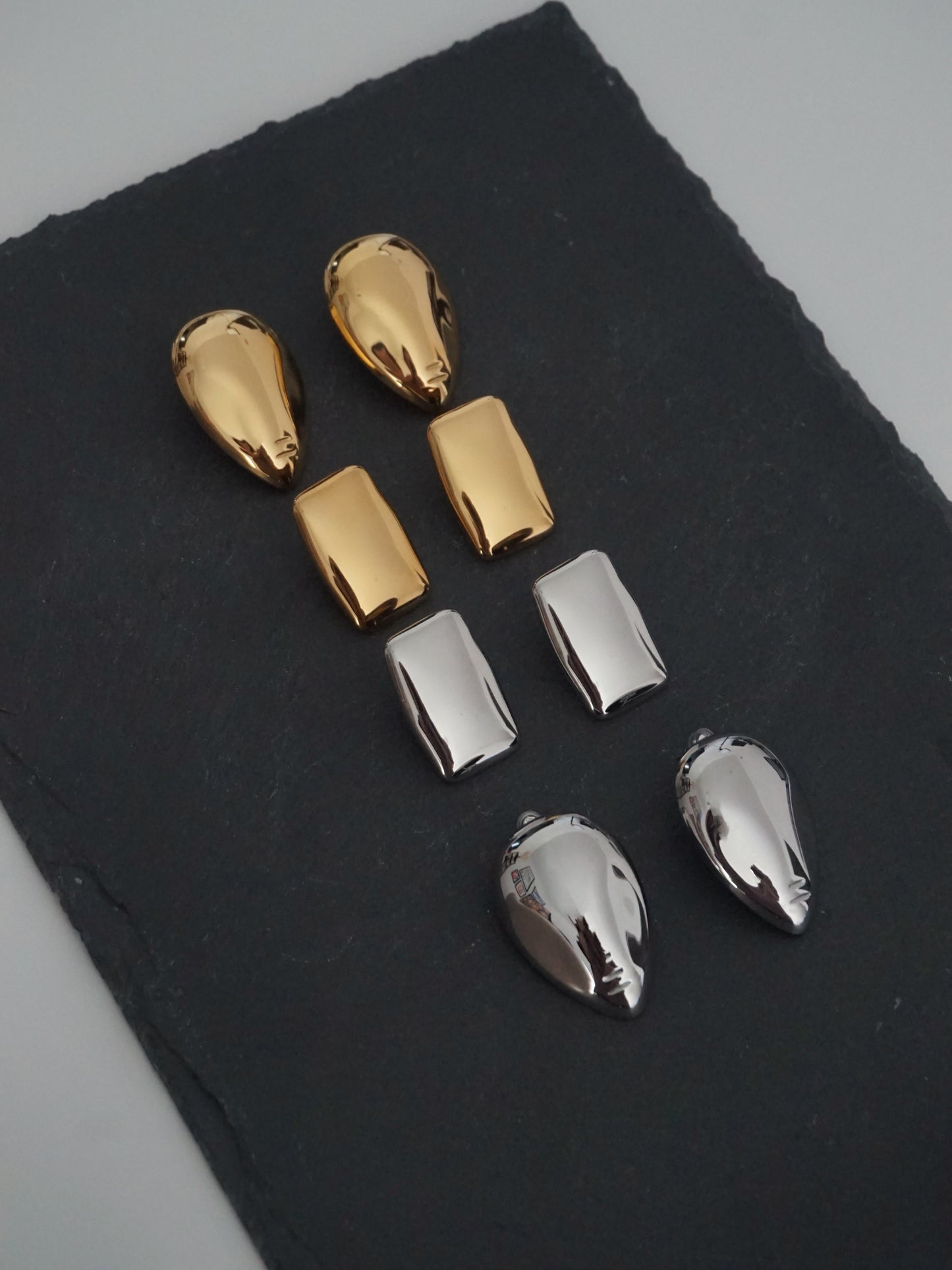 Polished Earrings in Silver