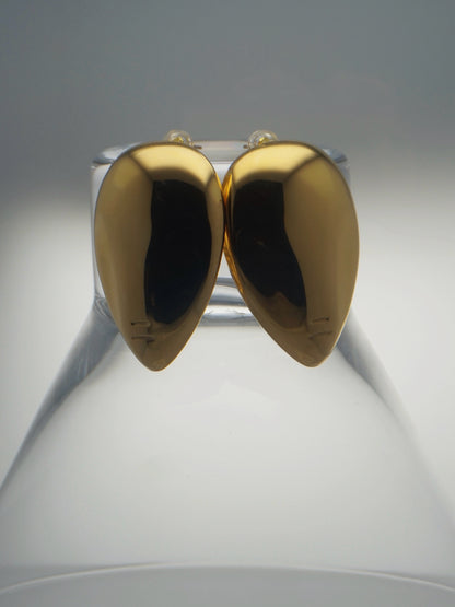 Mega Teardrop Earrings in Gold