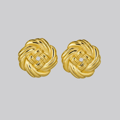 Knot Earrings in Gold