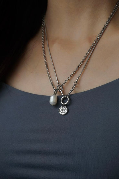 Lucky Charm Necklace in Silver