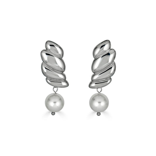 Wing Earrings in Silver