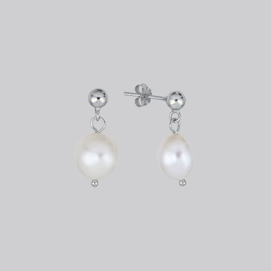 Perla Earrings in Silver