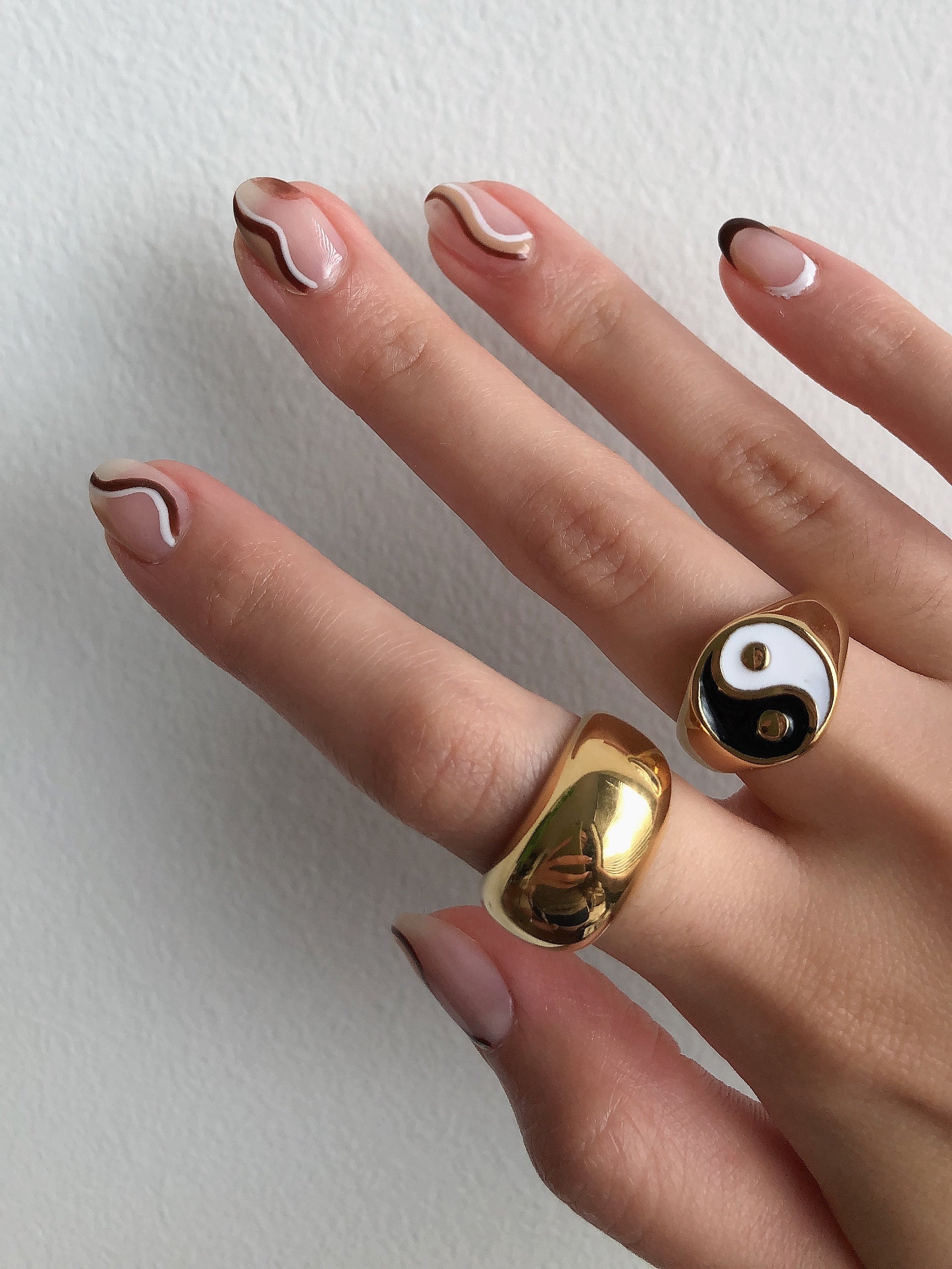Yin Yang Ring from Third Tone jewelry. Trendy jewelry. 