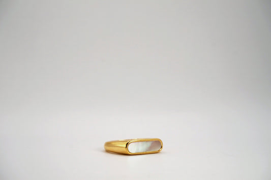 Gold Bar Ring. Modern Gold Ring for Women.